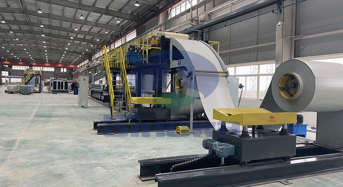 Composite PU Sandwich Panel Production Line For Roof